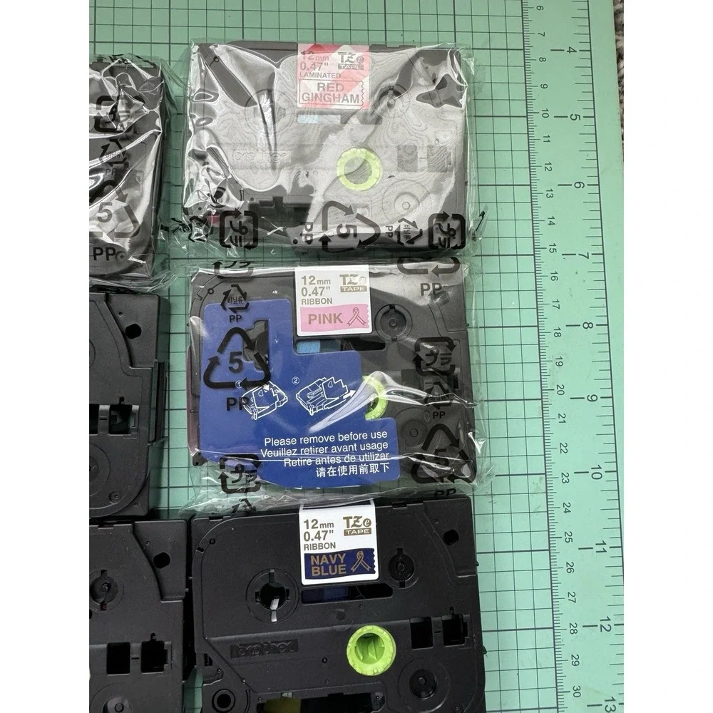 Brother P-touch Embellish PT-D215e Label Maker Machine + 9 TZe 12mm Tape Lot